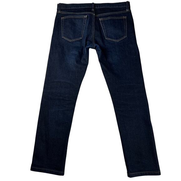 Uniqlo Kaihara Japanese Denim Selvedge Slim Straight Mid Rise Jeans Size 34x34 - Picture 9 of 12